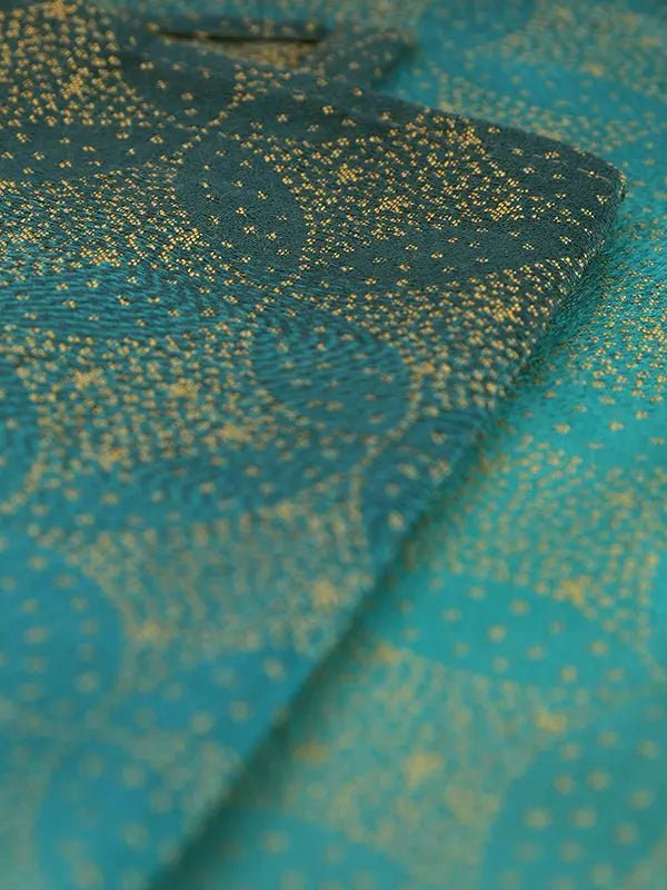 Starry Night Gold Dust Fabric Piece by Oscha Fabric