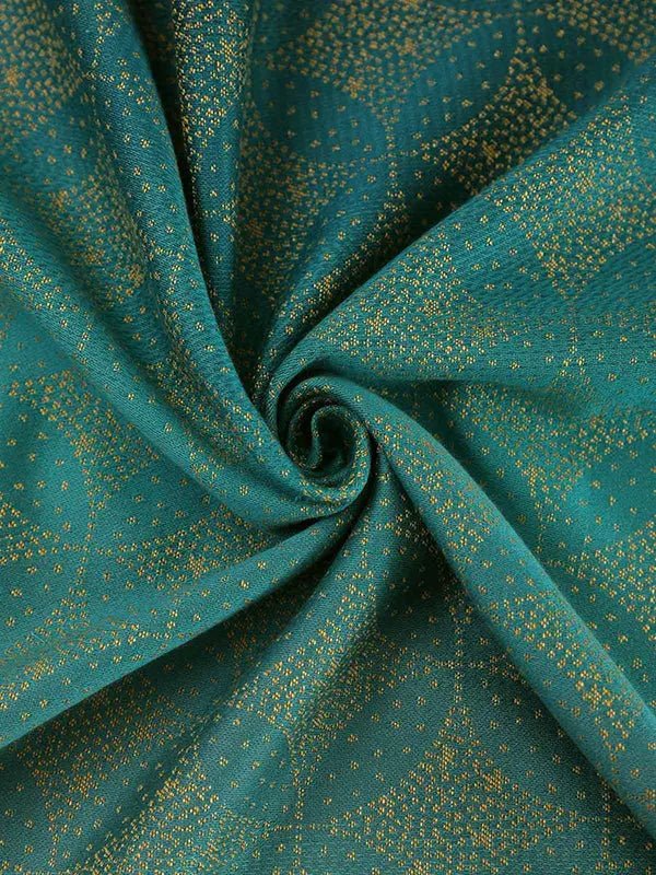 Starry Night Gold Dust Fabric Piece by Oscha Fabric