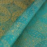 Starry Night Gold Dust Fabric Piece by Oscha Fabric