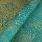 Starry Night Gold Dust Fabric Piece by Oscha Fabric