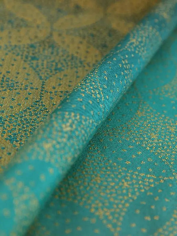 Starry Night Gold Dust Fabric Piece by Oscha Fabric