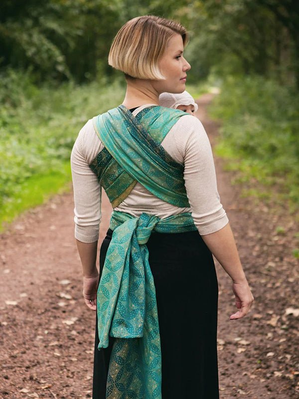 Starry Night Gold Dust Woven Wrap by Oscha - Woven WrapLittle Zen One00550224