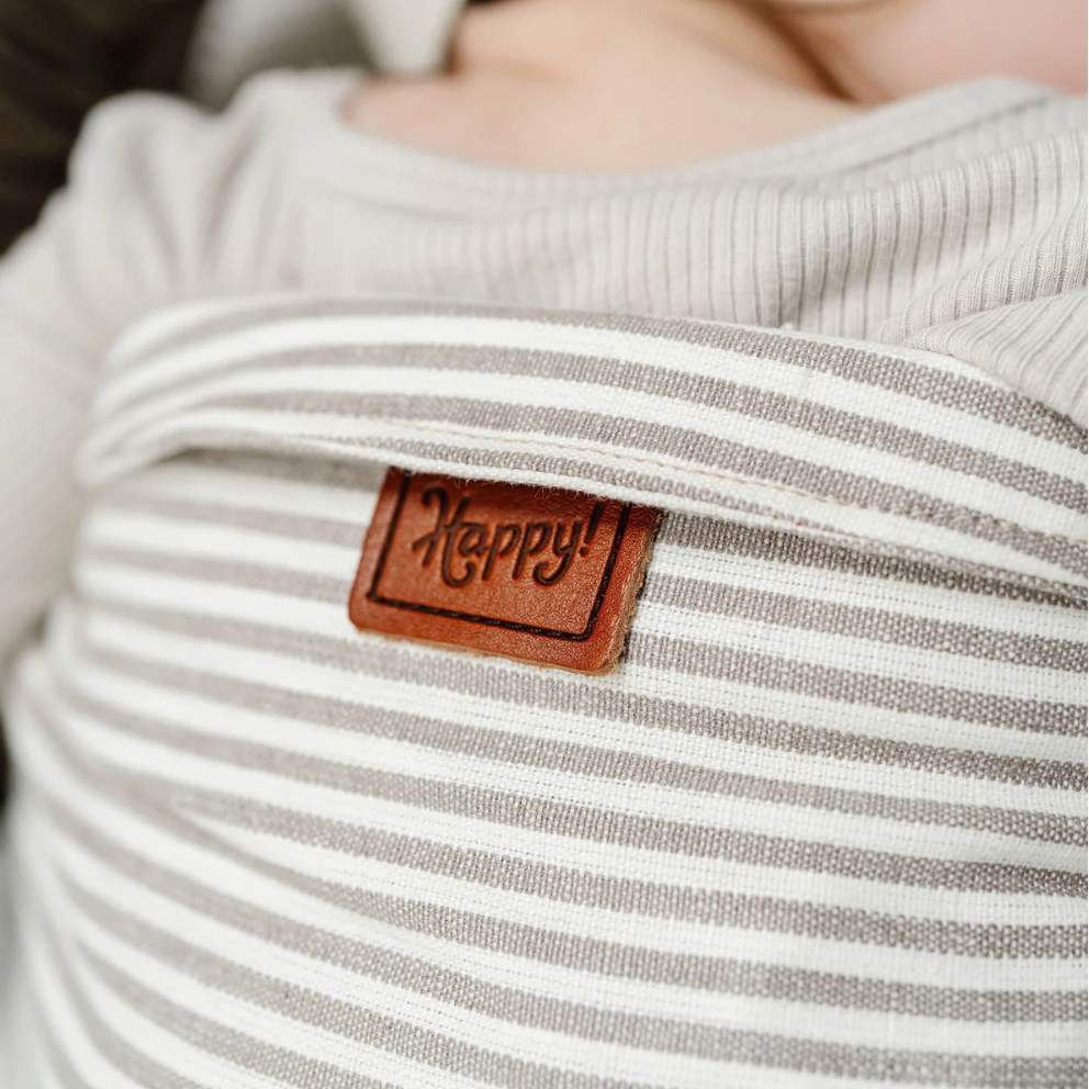 Stone Stripe Onbuhimo by Happy Baby Happy Baby at Little Zen One