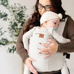Stone Stripe Original Baby Carrier by Happy Baby Buckle Carrier