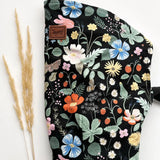 Happy Baby Original Baby Carrier Strawberry Fields Black