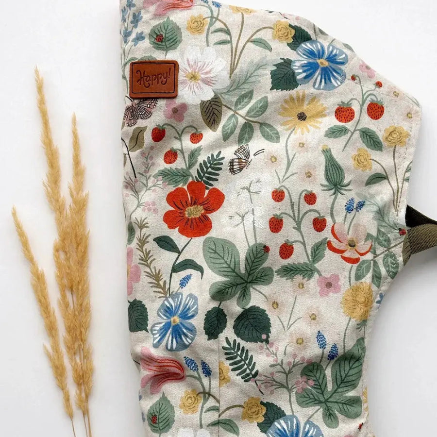 Strawberry Fields Natural Versa Baby Carrier by Happy Baby Buckle Carrier