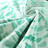 Swirling Fishes Emerald Half linen Blanket by Didymos - Home & HobbyLittle Zen One4157025645
