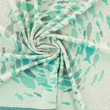 Swirling Fishes Green Blanket by Didymos - Home & HobbyLittle Zen One93809488