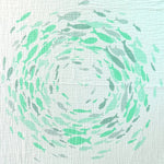 Swirling Fishes Green Blanket by Didymos - Home & HobbyLittle Zen One93809488