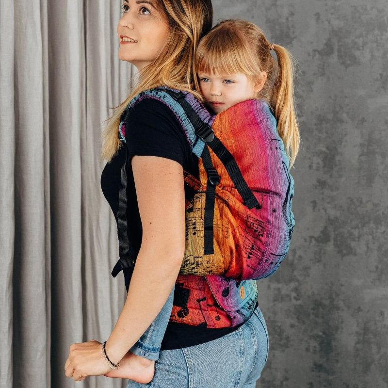 Symphony Rainbow Dark LennyPreschool Carrier by LennyLamb - Buckle CarrierLittle Zen One5907557752657
