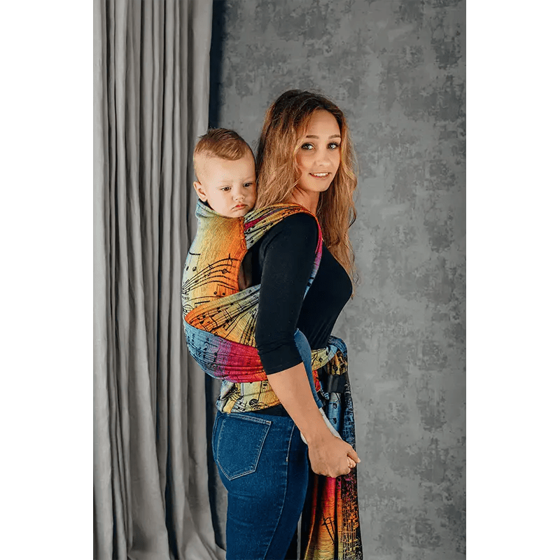 Symphony Rainbow Dark Preschool LennyHybrid Half Buckle by LennyLamb - Half Buckle CarrierLittle Zen One5907557762199