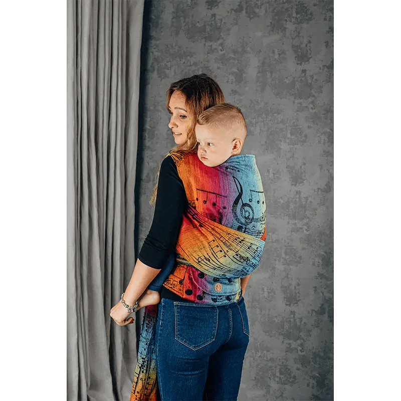 Symphony Rainbow Dark Preschool LennyHybrid Half Buckle by LennyLamb - Half Buckle CarrierLittle Zen One5907557762199