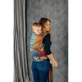 Symphony Rainbow Dark Preschool LennyHybrid Half Buckle by LennyLamb - Half Buckle CarrierLittle Zen One5907557762199