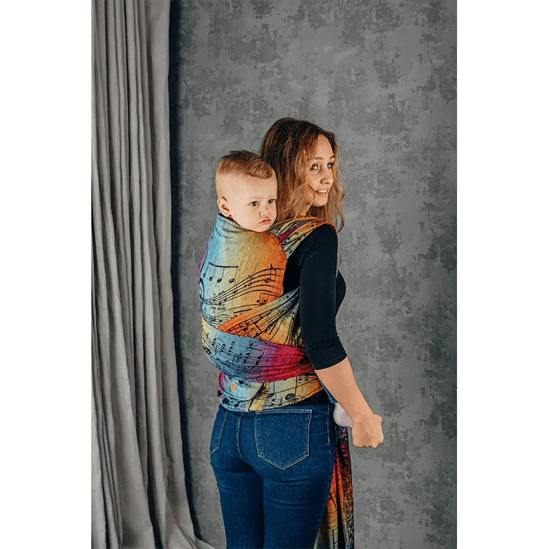 Symphony Rainbow Dark Preschool LennyHybrid Half Buckle by LennyLamb - Half Buckle CarrierLittle Zen One5907557762199