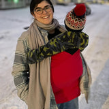 Angel Wings Babywearing Summer Wrap Sweater Raspberry Red Ruth Rosa
