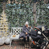 Mamalila Babywearing Outerwear Copenhagen Coat Black Grace Tan