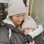 Mamalila Copenhagen Babywearing and Maternity Winter Coat Black Ash