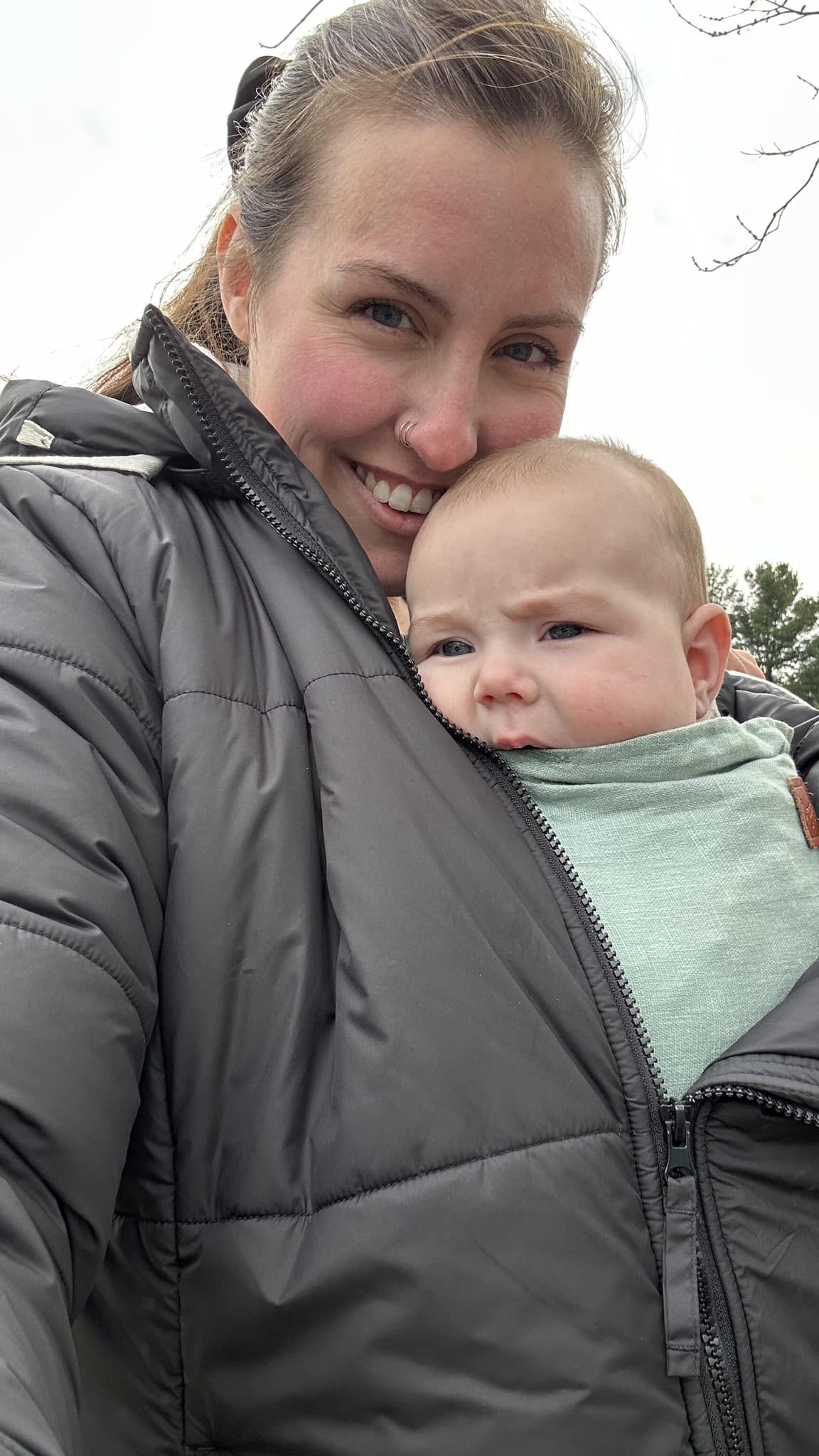 Mamalila Copenhagen Babywearing Winter Coat Black Kennedy Lorenz