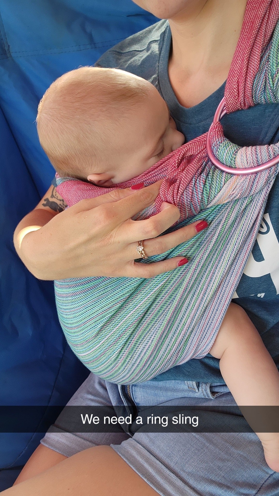 Giraosl Ring Sling Candy Clouds Abby Campbell