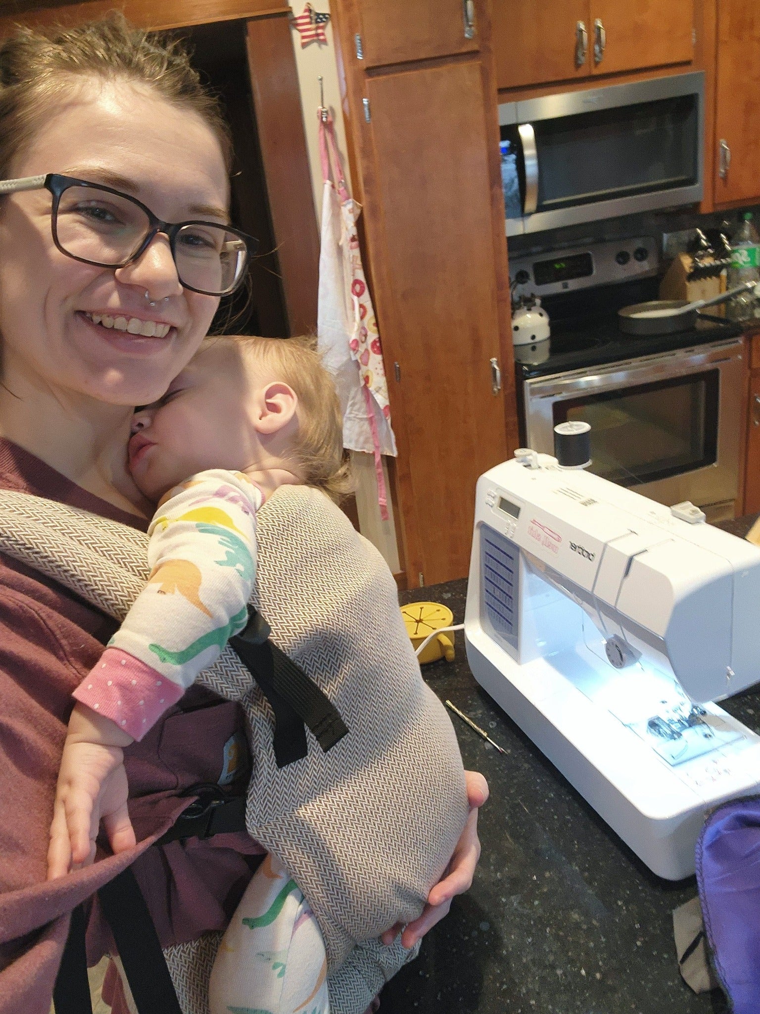 LennyLamb Buckle Carrier LennyLight Peanut Abby Campbell