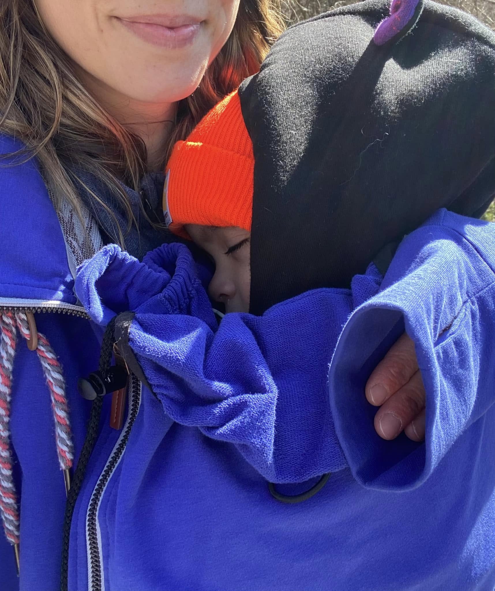 Angel Wings Babywearing Outerwear Sweatshirt Cobalt Blue Kayla Ulingco