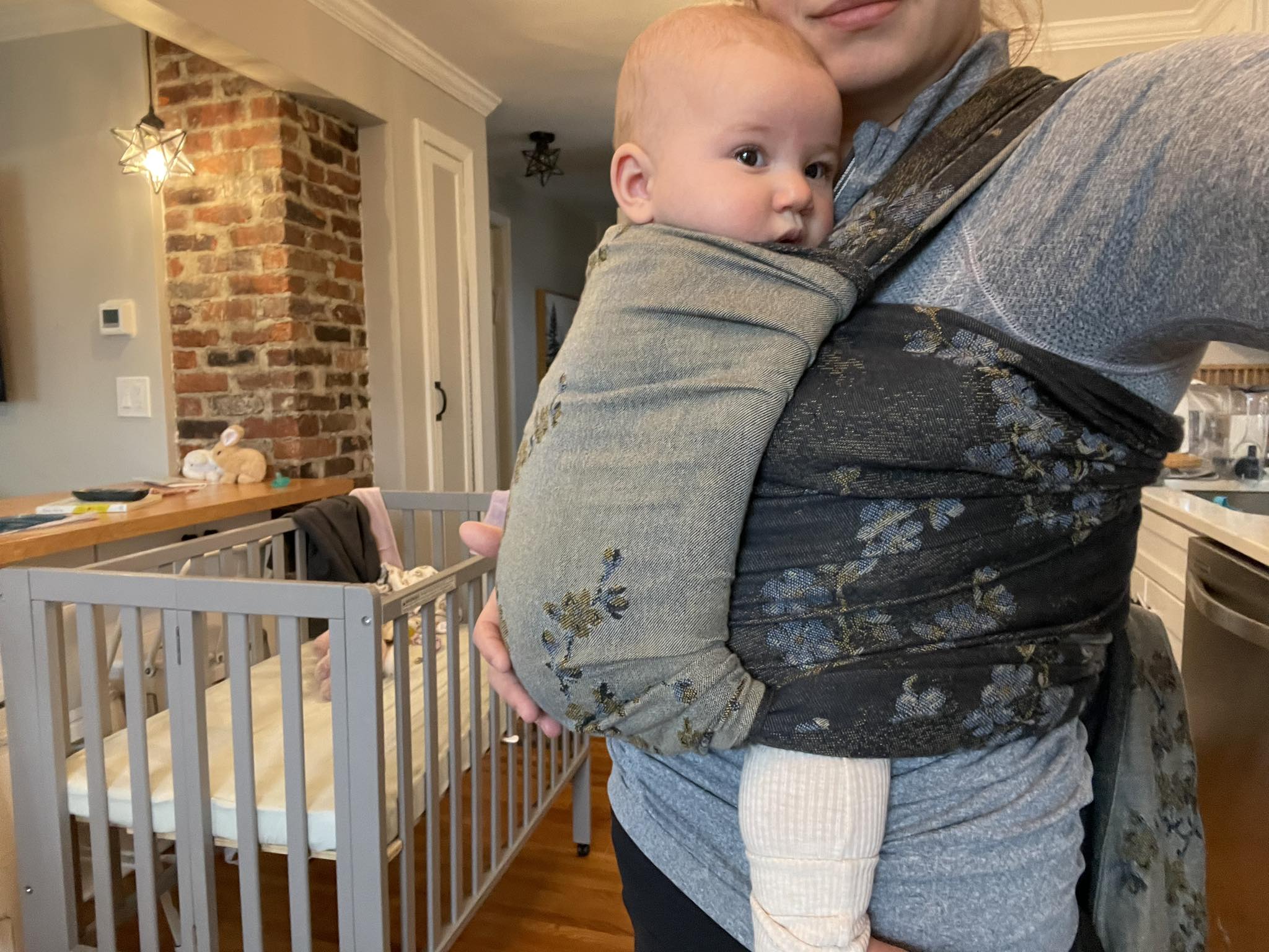 Blue Blossom Woven Wrap by Didymos | Little Zen One