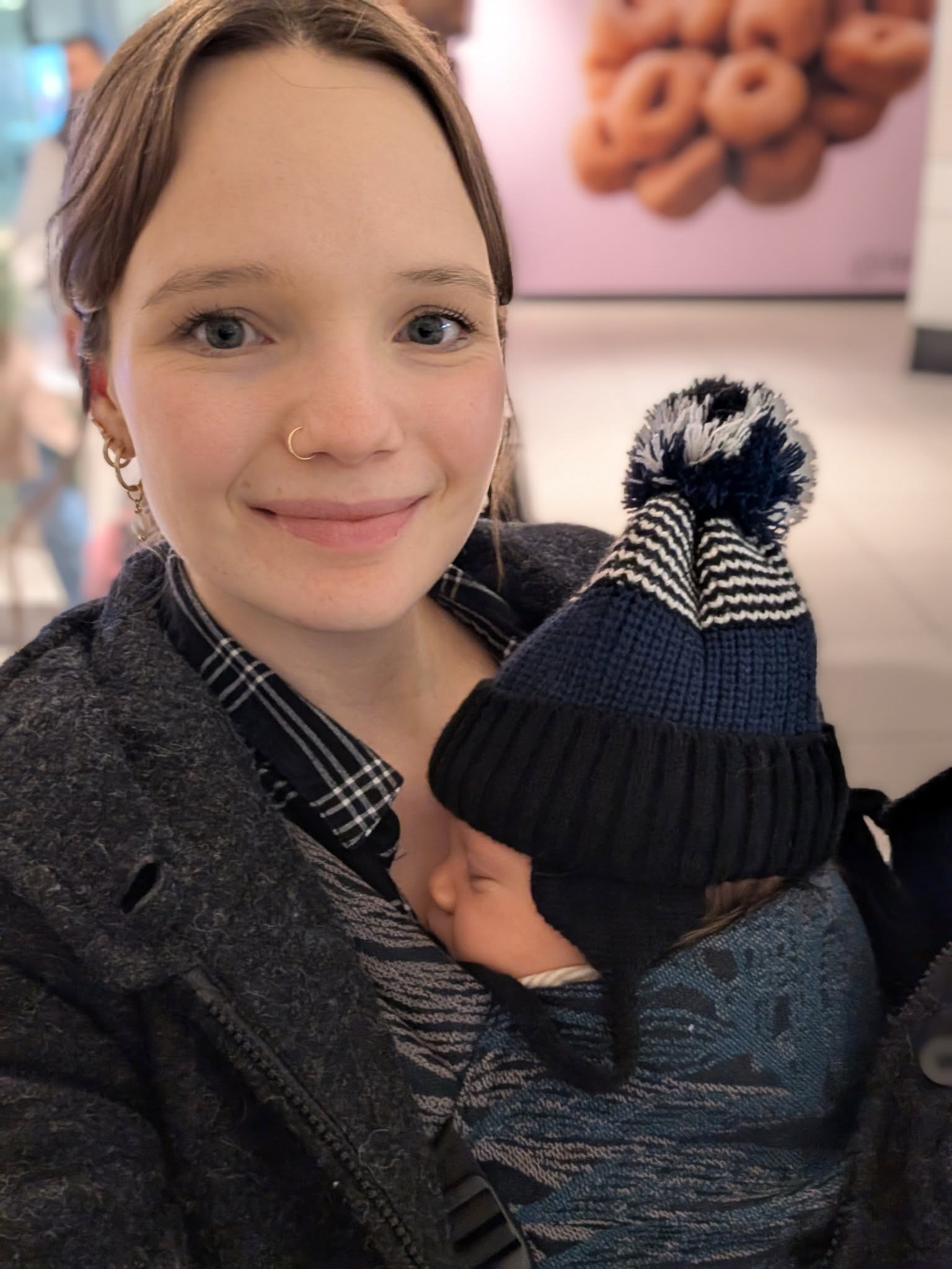 Mamalila Babywearing Outerwear Vienna Coat Anthracite Grey Shany