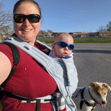 Girasol Half Buckle Carrier Mysol Aqua Megan Butler Moon