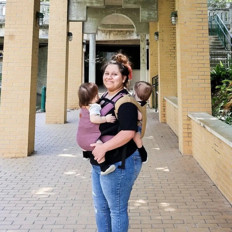 Taro with Desert Tan Original Baby Carrier by Happy Baby - Buckle CarrierLittle Zen One65974864