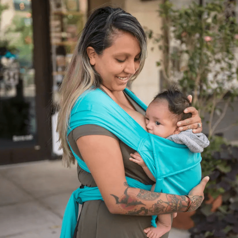 Tide Pool Everyday Half Buckle Baby Carrier by Beachfront Baby Half Buckle