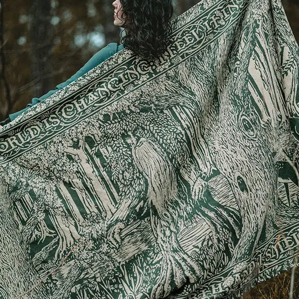 Treebeard Dont Be Hasty Lightweight Blanket by Oscha Home Hobby