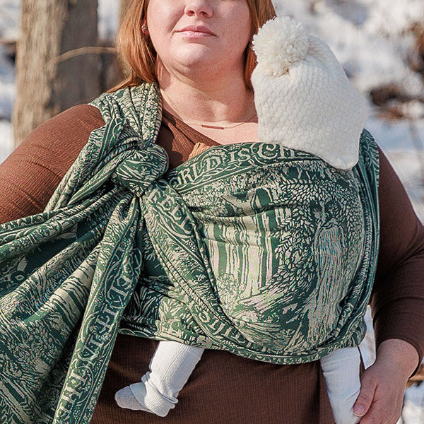 Treebeard™ Don't Be Hasty Woven Wrap by Oscha Oscha at Little Zen One