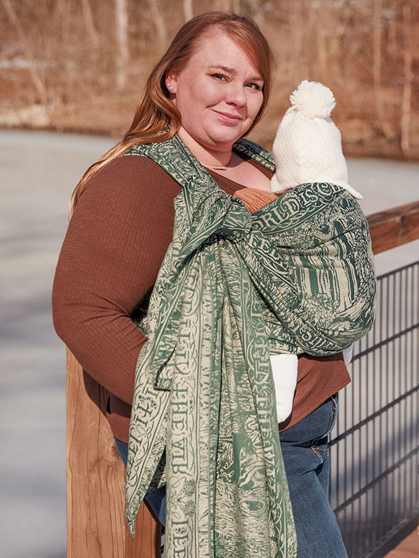 Treebeard™ Don't Be Hasty Woven Wrap by Oscha Oscha at Little Zen One