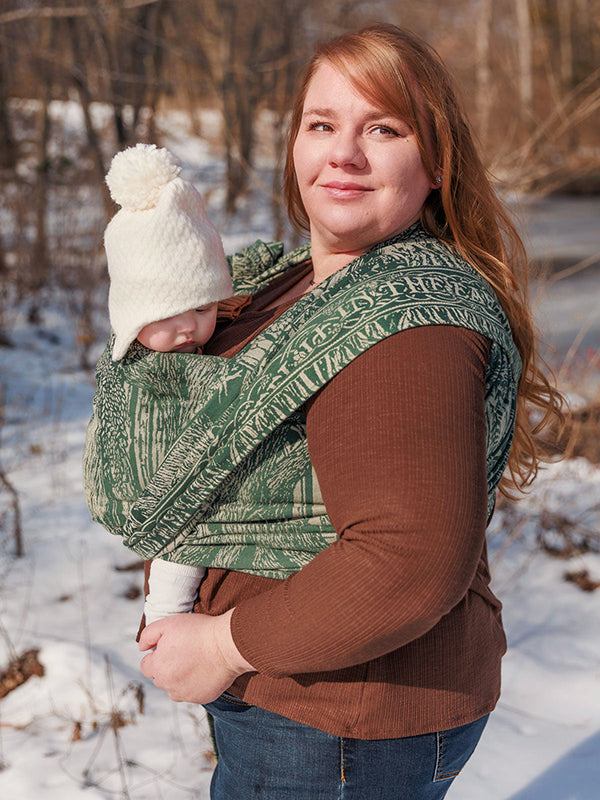 Treebeard™ Don't Be Hasty Woven Wrap by Oscha Oscha at Little Zen One
