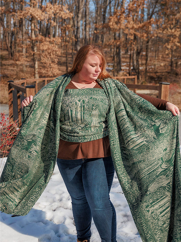 Treebeard™ Don't Be Hasty Woven Wrap by Oscha Oscha at Little Zen One