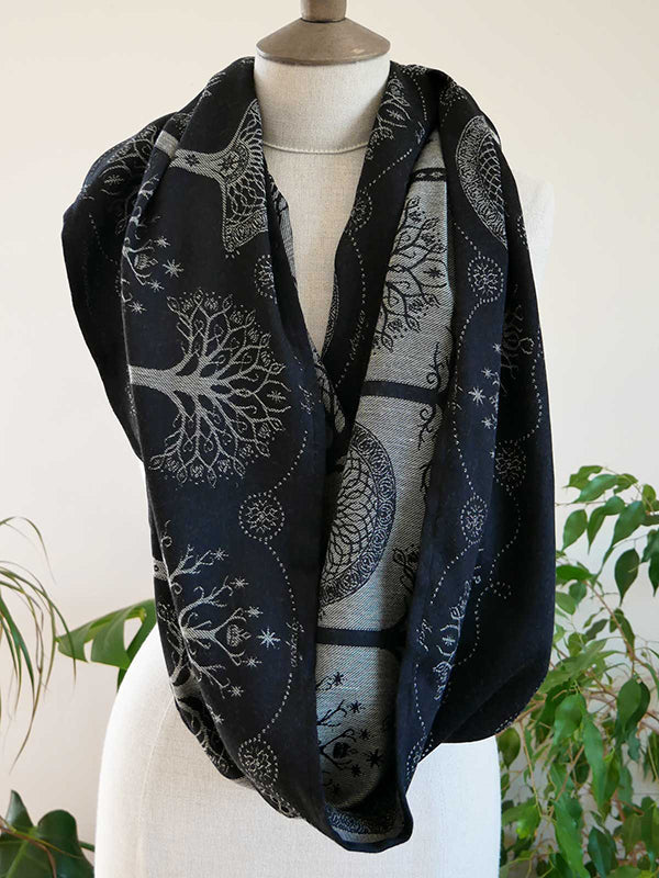 Trees of Gondor Ithildin Infinity Loop Scarf
