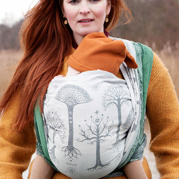 Trees of Gondor™ Through the Mist Woven Wrap by Oscha Oscha at Little Zen One