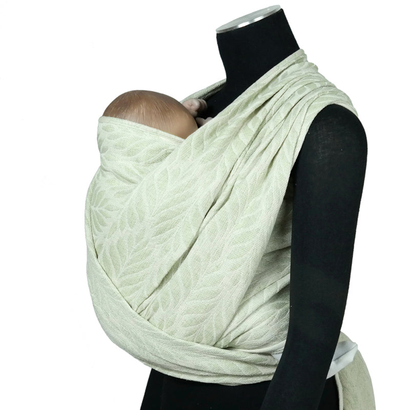 Trias Morning Green Linen Woven Wrap by Didymos Didymos at Little Zen One
