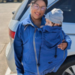 Angel Wings Babywearing Outerwear Hoodie Blue Christy Gibson