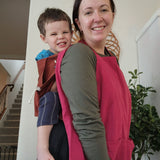 Cate Paper Co Baby Carrier Accessories Apron Raspberry Red