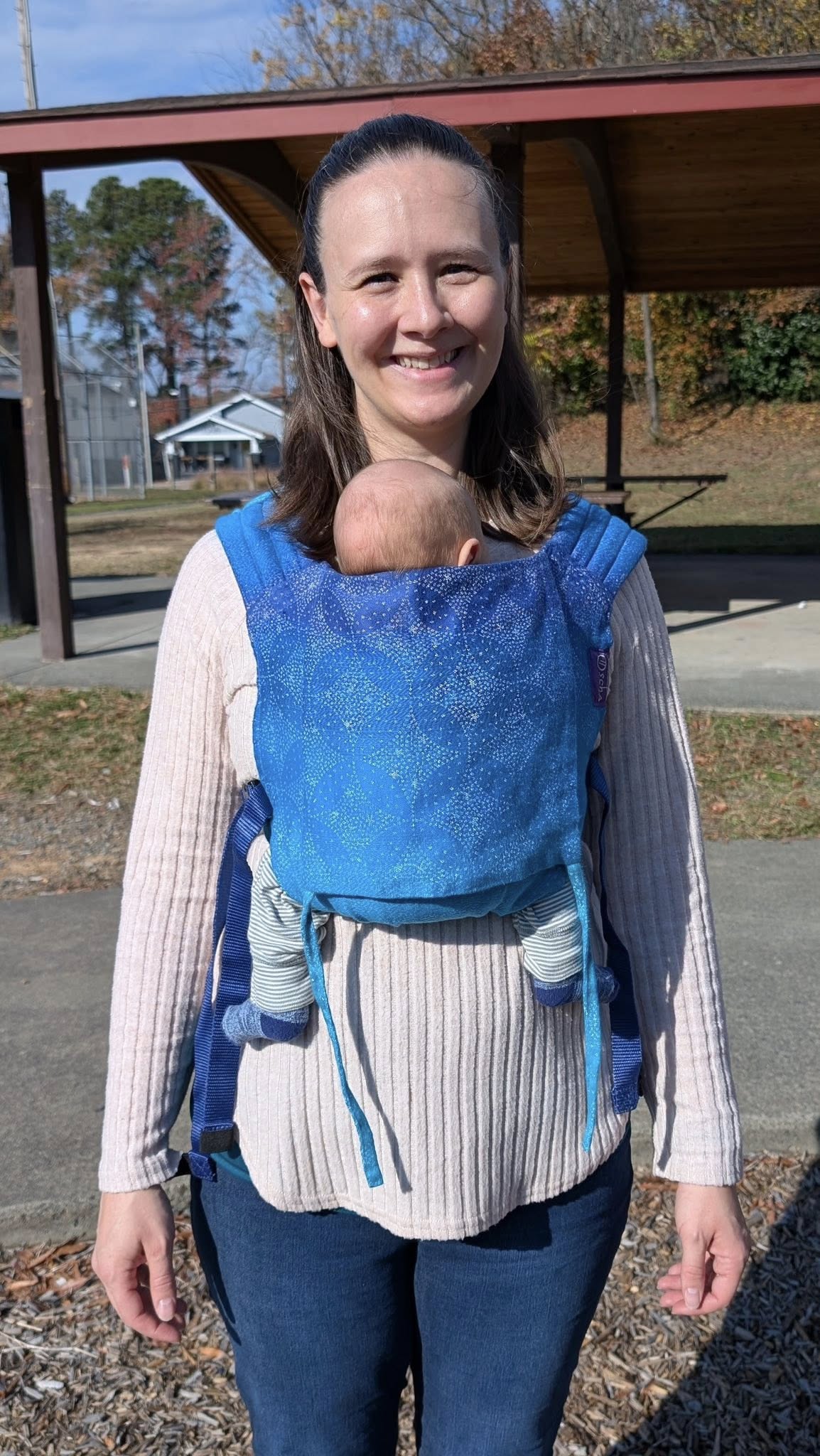 Oscha Buckle Carrier Bairn Starry Night Ocean Katherine Wilson