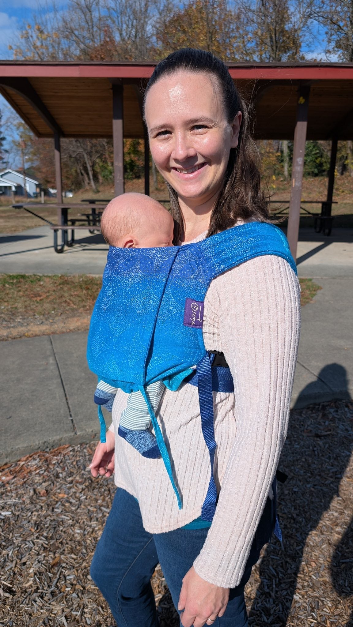 Oscha Buckle Carrier Bairn Starry Night Ocean Katherine Wilson