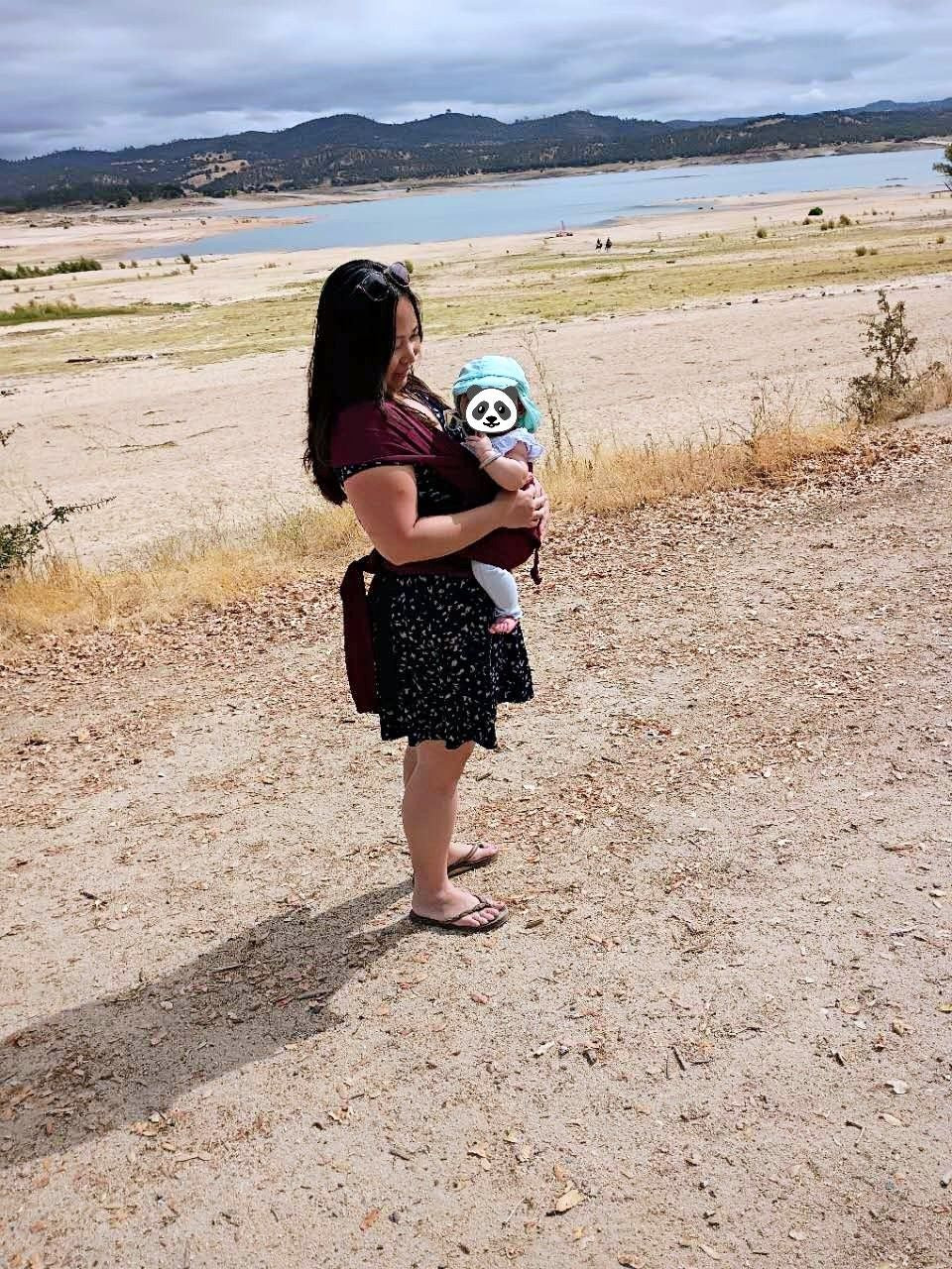 Beachfront Baby Half Buckle Carrier Everyday Mulberry Peggie