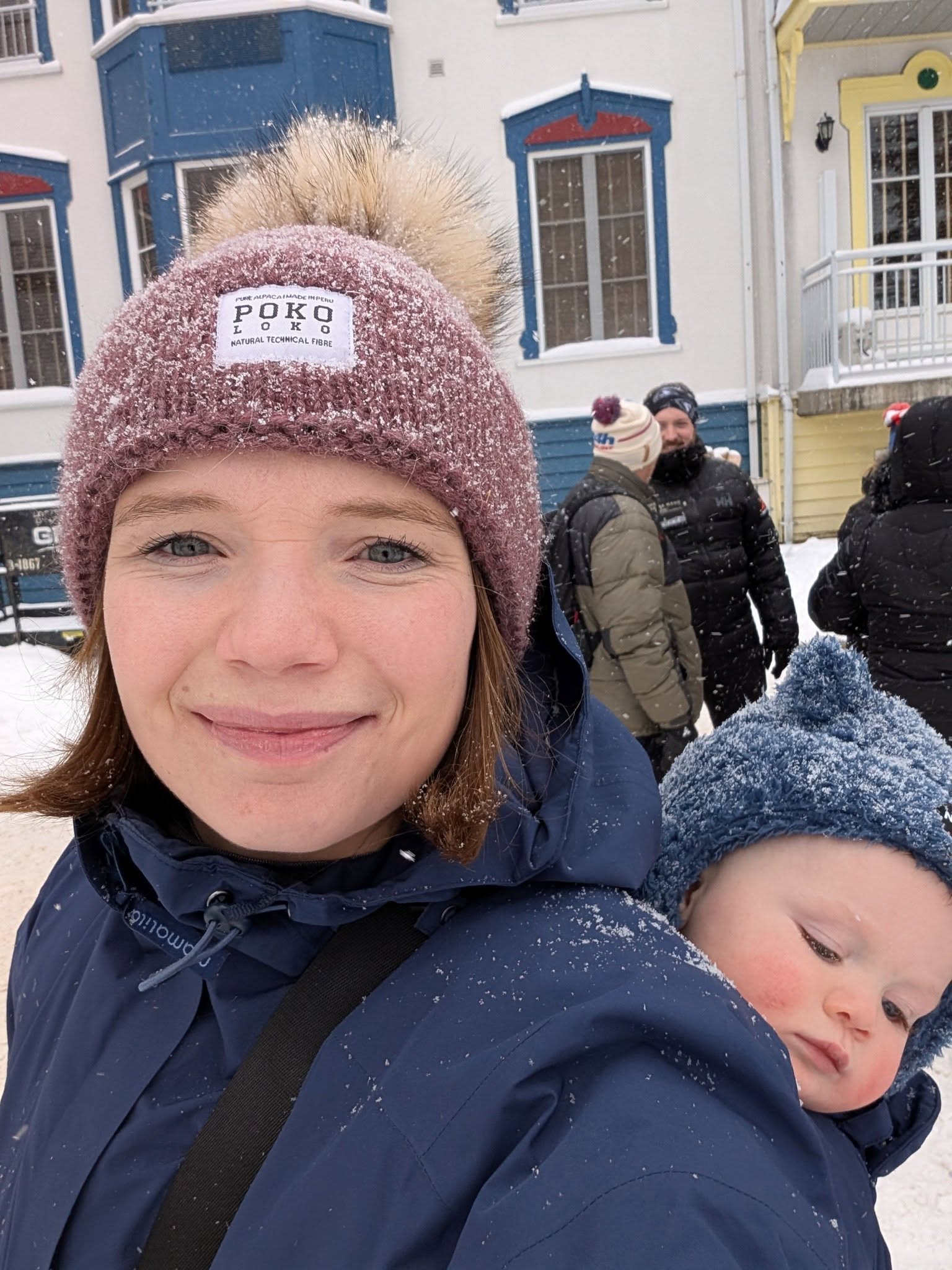 Mamalila Babywearing Outerwear Winter Wander Navy Shany Belanger