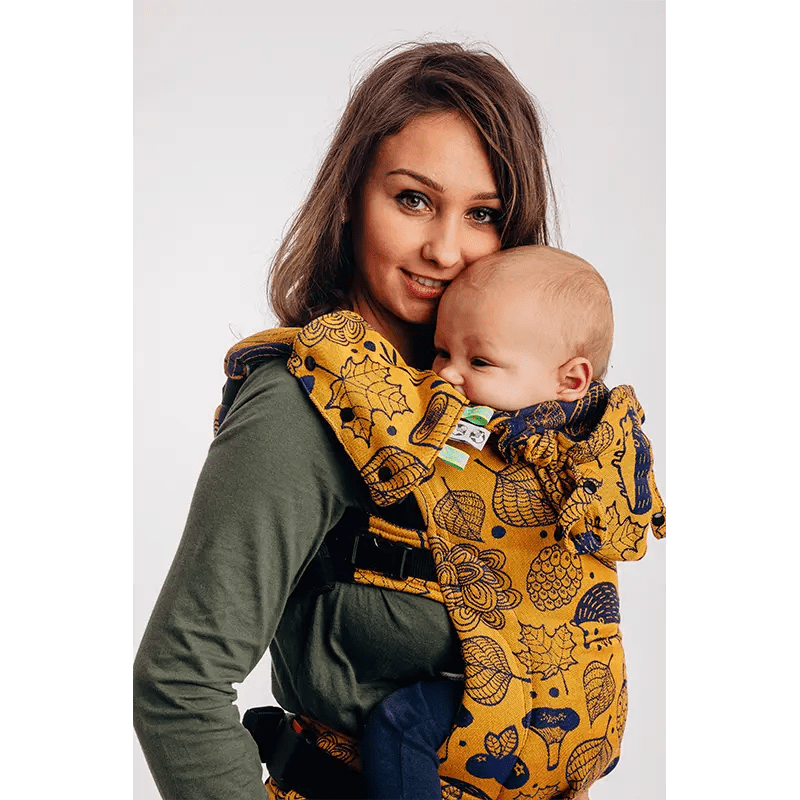 Under The Leaves - Golden Autumn Drool Pads & Reach Straps by LennyLamb - Baby Carrier AccessoriesLittle Zen One5907557749176