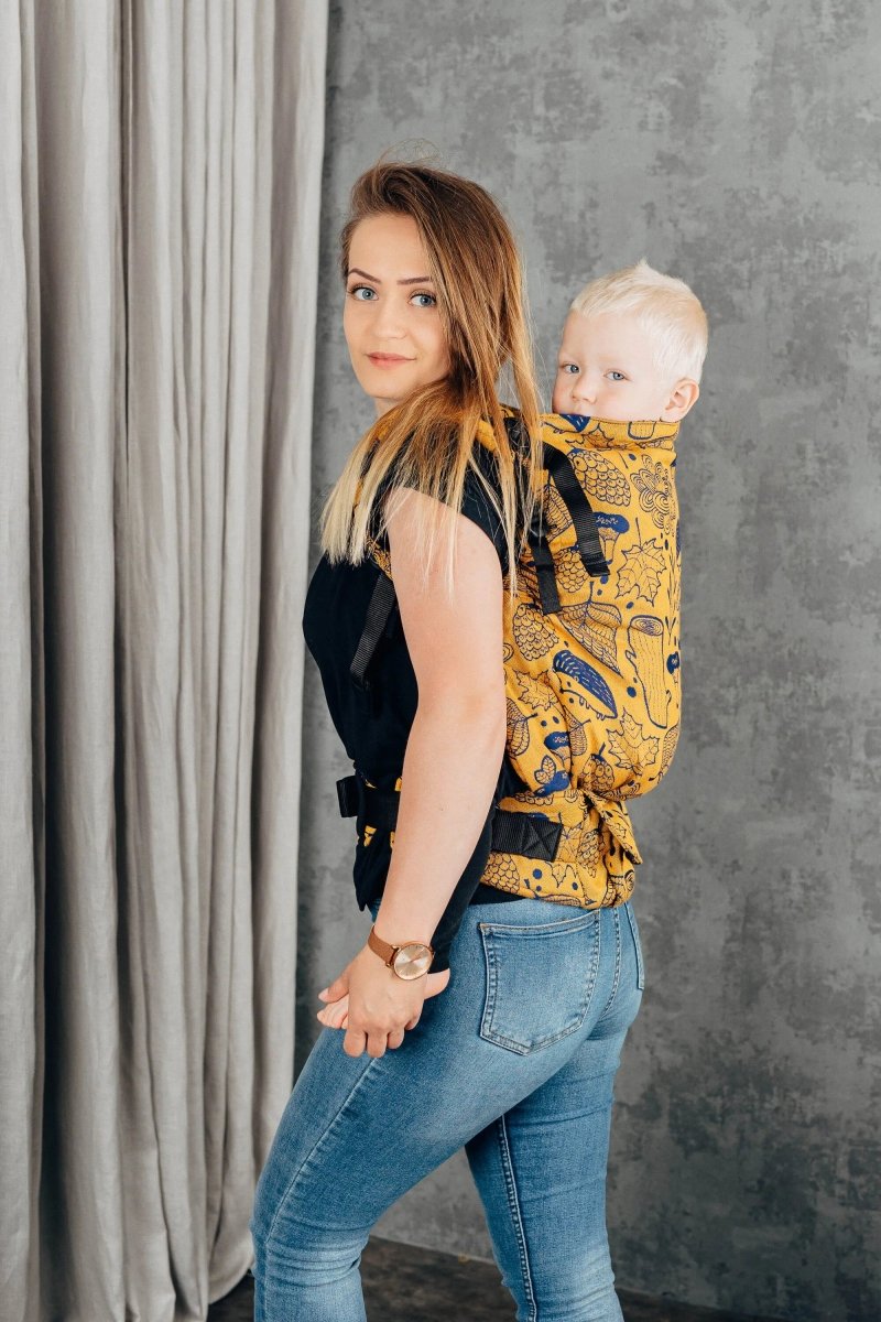 Under The Leaves Golden Autumn LennyPreschool Carrier by LennyLamb - Buckle CarrierLittle Zen One5907557754088