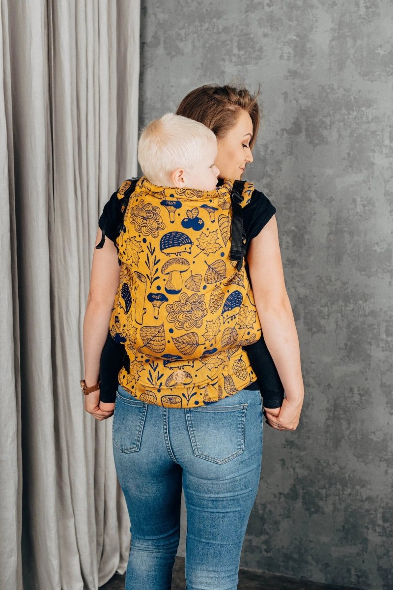 Under The Leaves Golden Autumn LennyPreschool Carrier by LennyLamb - Buckle CarrierLittle Zen One5907557754088