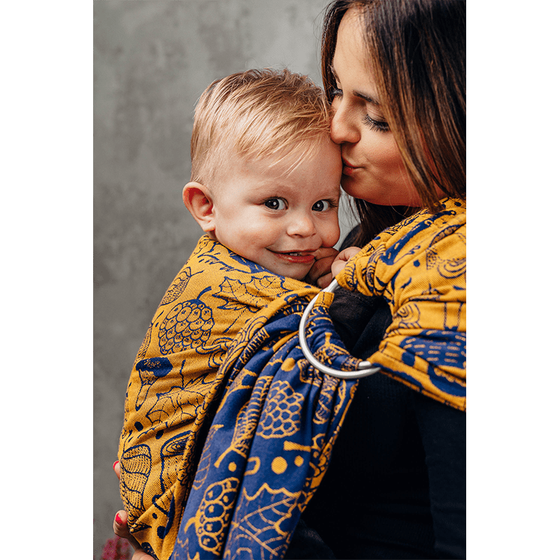 Under The Leaves Golden Autumn Ring Sling by LennyLamb - Ring SlingLittle Zen One5907557747226