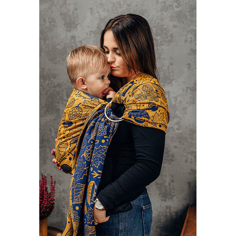 Under The Leaves Golden Autumn Ring Sling by LennyLamb - Ring SlingLittle Zen One5907557747226