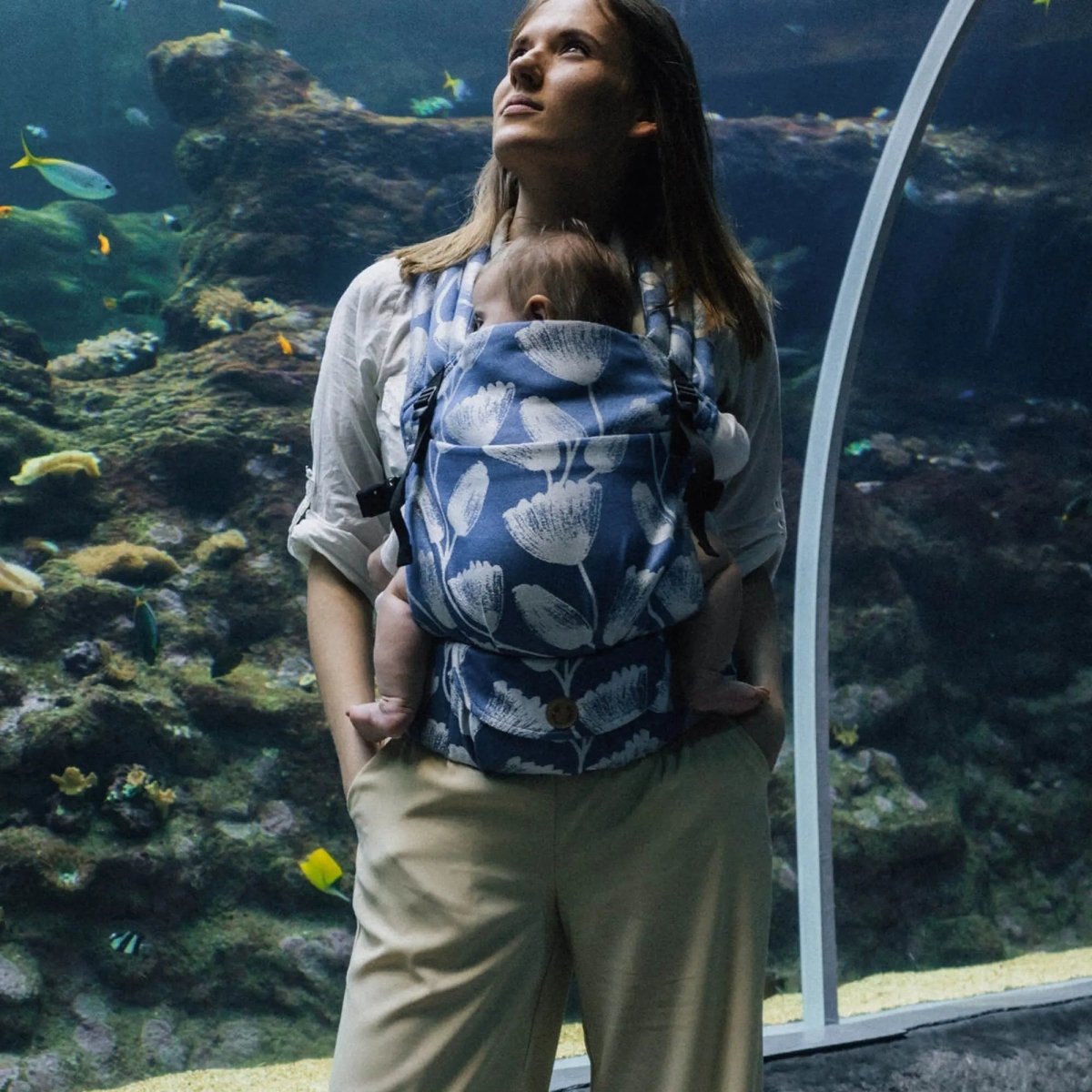 Viridiflora Royal Baby LennyLight Baby Carrier by LennyLamb - Buckle CarrierLittle Zen One5907557785433